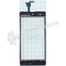 Сенсорное стекло (тачскрин) для Micromax Q349 Canvas Selfie 4, черное