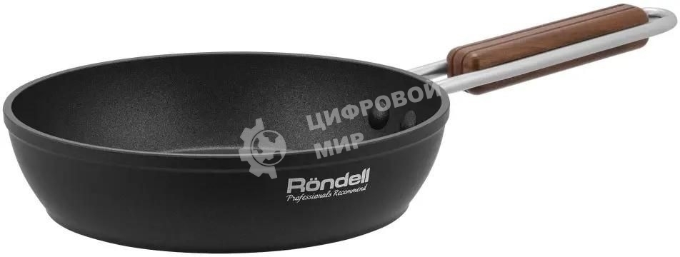Сковорода Rondell Fjord RDA-1796, 28 см, без крышки, черный