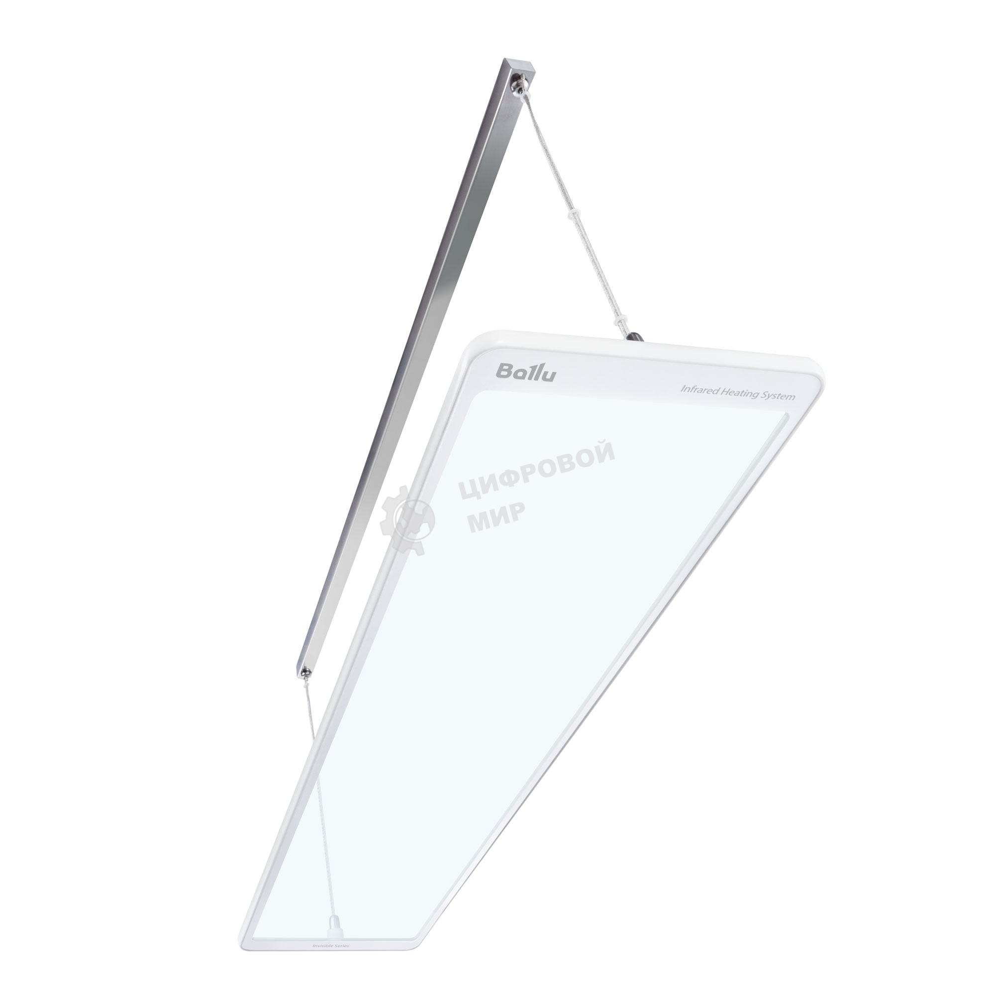 Комплект обогреватель инфракрасный Ballu BIH-GTW-0.5 + BMT-1 белый, 500 Вт, 10 м2, термостат