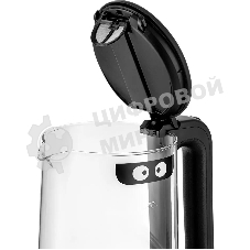 Чайник электрический Kitfort КТ-6128 1.7л. 2200Вт черный (корпус: стекло)