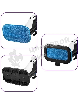 Швабра паровая Kitfort КТ-1066 1500Вт черный/белый