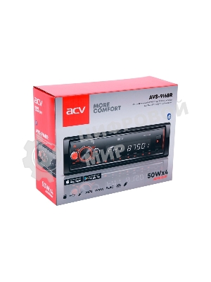 Автомагнитола ACV AVS-916BR, 1 DIN, Bluetooth, USB Type-A, AUX