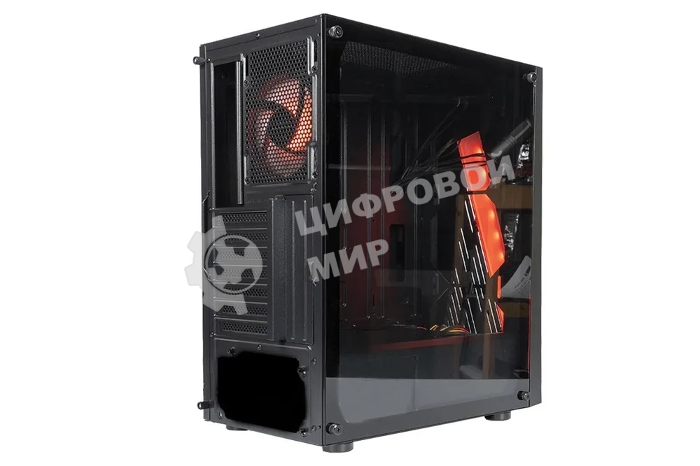 Компьютерный корпус ATX Eurocase A39 ARGb черный без БП закаленное стекло USB 3.0