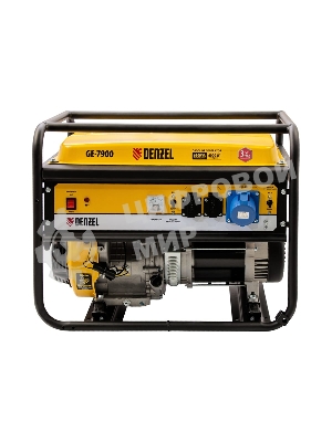 Электрогенератор бензиновый Denzel GE 7900, 6.5 кВт, 97 дБ, 74 кг
