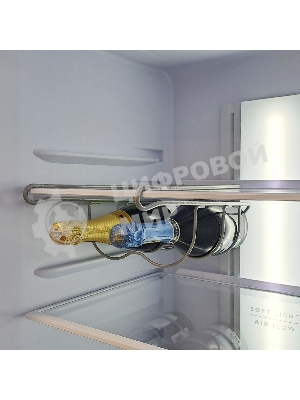 Холодильник Бирюса Б-M940NF металлик двухкамерный 210/130л морозилка снизу, No Frost