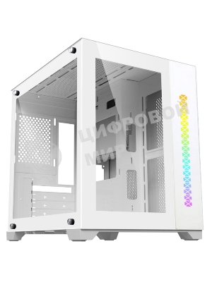Компьютерный корпус Ginzzu V400 RGb белый