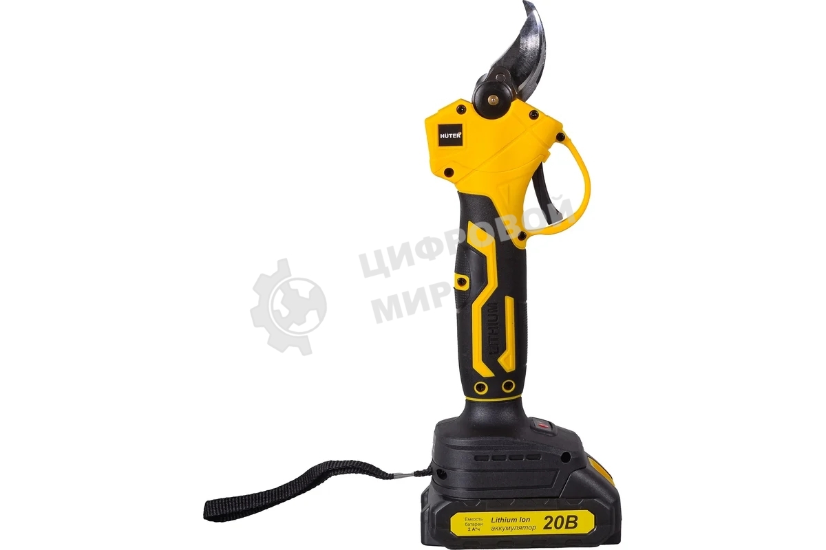 Аккумуляторный секатор Huter CP-20Li-2K EA+ (в комплекте с 2-мя АКБ и ЗУ)