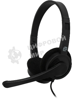 Гарнитура Oklick HS-M600 чёрный, проводная, 3.5 мм