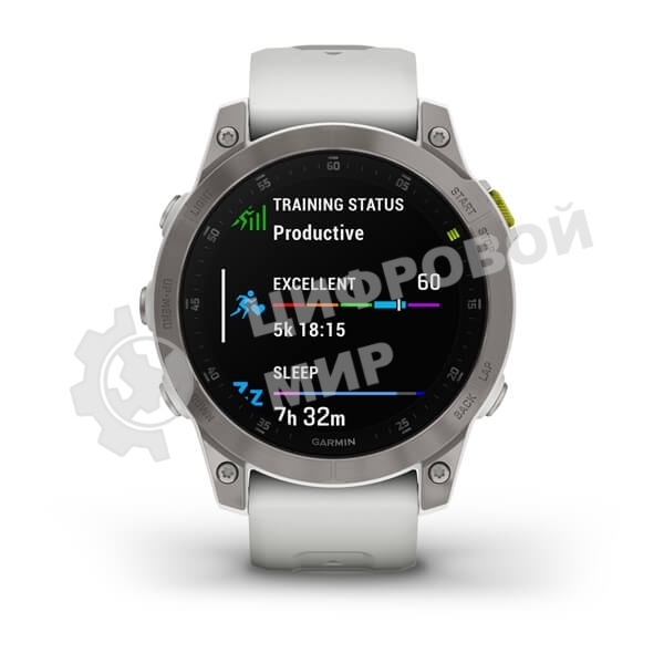 Умные часы Garmin Epix (Gen 2) Sapphire титановый белый 47мм