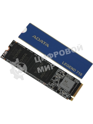 Накопитель SSD ADATA LEGEND 710, 2Tb, PCIe 3.0 x4, M.2 2280, NVMe, R/W 2400/1800, с радиатором
