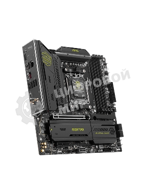 Материнская плата MSI MAG B850M MORTAR WIFI, AM5, AMD B850, 4xDDR5, 4xSATA, 3xM.2, 1xPCIe 5.0 x16, 1xPCIe 4.0 x4, 1xHDMI, 1x5Gb LAN, Wi-Fi 7, Bluetooth 5.4, 1xUSB-C 40Gbps, 1xUSB-C 20Gbps, 5xUSB-A 10Gbps, 2xUSB-A 5Gbps, 4xUSB-A 2.0, 1xS/PDIF, 2x3.5 мм, 7.1, mATX