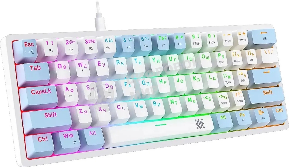 Клавиатура Defender Amox GK-585 проводная, USB Type-A, белый