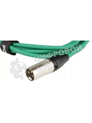 Микрофонный кабель FORCE FMC-05/3 GR XLR (F) -XLR (M), разъемы с никелевым корпусом и посеребренными контактами, 3 м, цвет зелёный