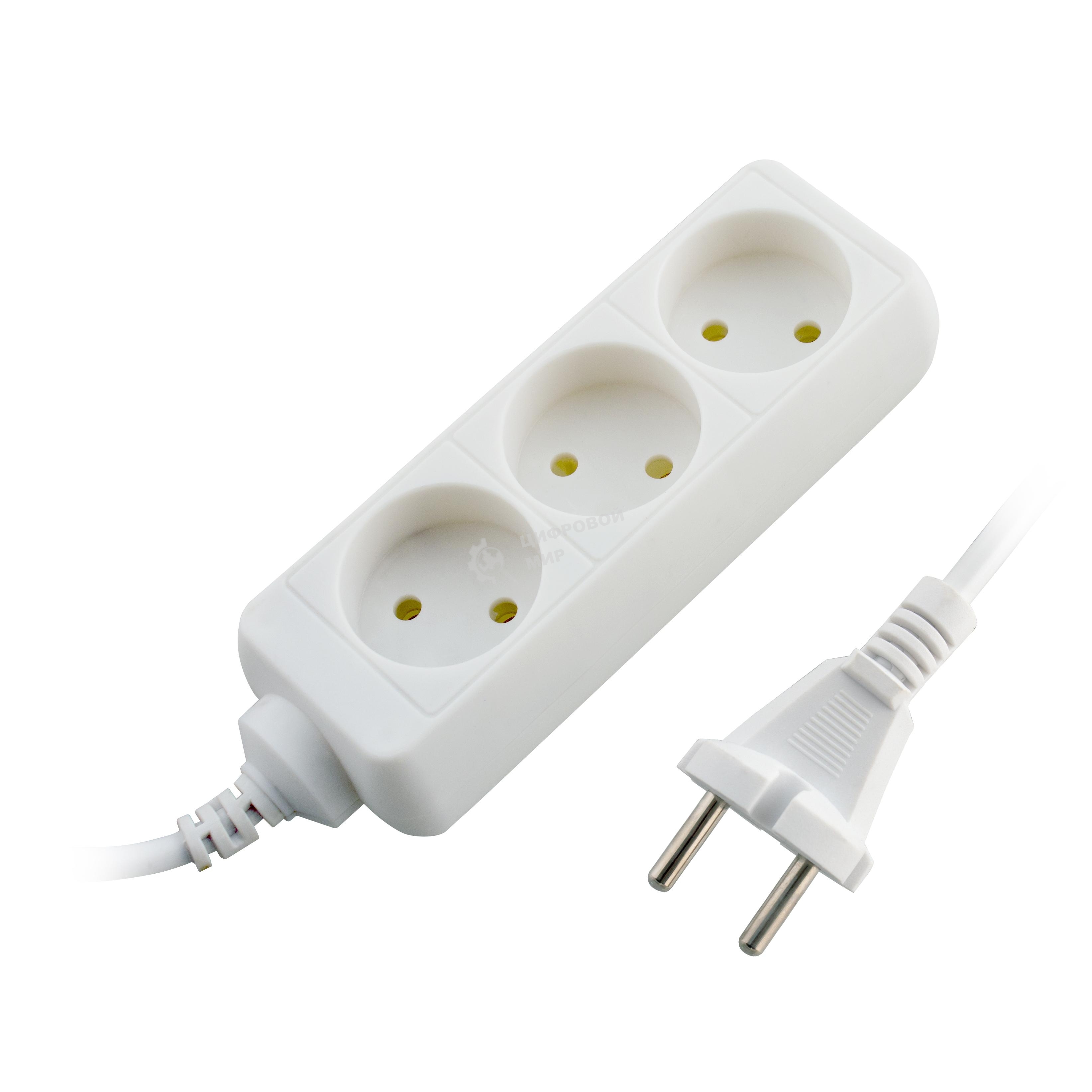 Бытовой удлинитель СТАРТ С/У S 3x3 --20dg