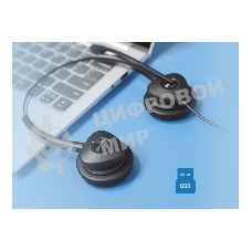 Гарнитура Fanvil HT302-U чёрный, проводная