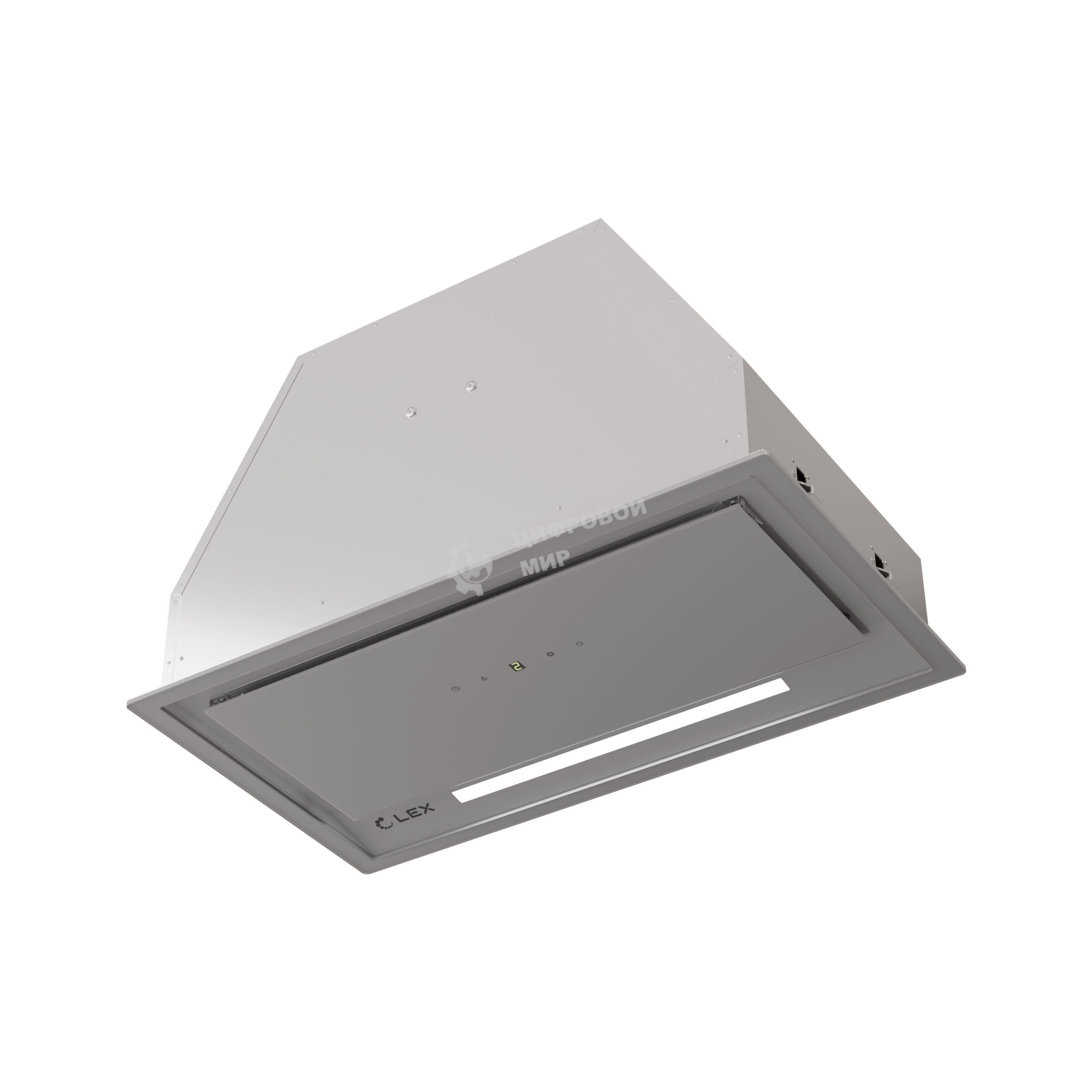 Вытяжка кухонная встраиваемая LEX Hyper 600 GS GR серый, управление сенсорное (1 мотор)