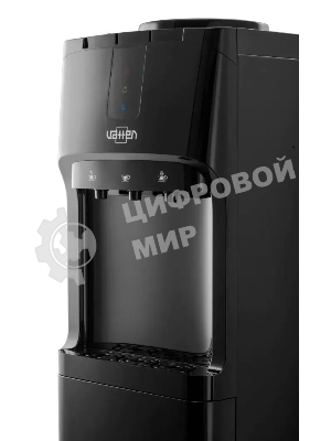 Кулер для воды Vatten V02NKB, верхняя загрузка, нагрев 90 °С, охлаждение 10 °С, черный