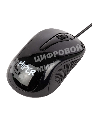 Мышь проводная HIPER HOM-031 черный, 1000 dpi, USB, кнопки - 3