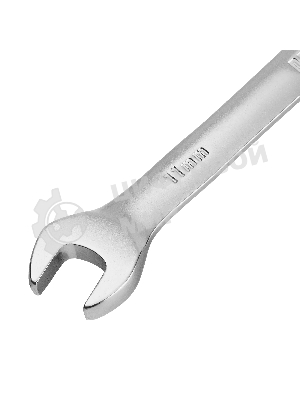 Ключ комбинированный трещоточный Denzel 11 мм, CrV, матовый хром