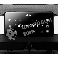 Аэрогриль Kitfort КТ-2259 черный, 2850 Вт, 7.6 л, сенсор, 6 программ