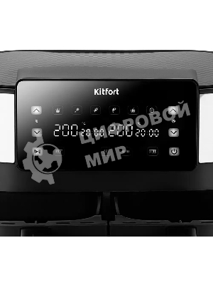 Аэрогриль Kitfort КТ-2259 черный, 2850 Вт, 7.6 л, сенсор, 6 программ