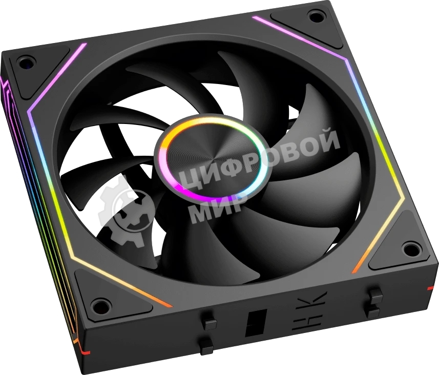 Вентилятор для корпуса PcCooler F3 X120 BK ARGb 120х120x25 черный 4-pin 28.4дБ (F3X120-BKAC012-GL) Ret