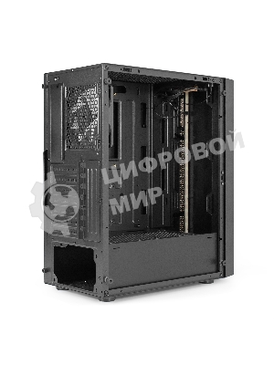 Компьютерный корпус Miditower ExeGate EVO-9211-500NPX (ATX, БП 500NPX с вент. 12см, с окном, 2хUSB+1хUSB3.0, HD аудио, черный, 1 вент. с RGb подсветкой)