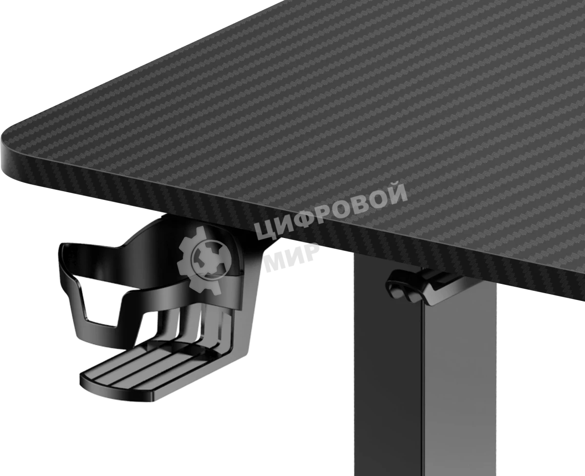 Стол игровой Defender компьютерный Erlong черн, 140x60, высота 72-117 см