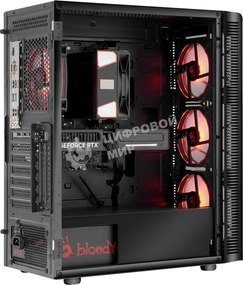 Компьютер Bloody BD-PC CB76T2 TWR i7 14700F (2.1) 32Gb SSD 1Tb RTX 5070 12Gb Windows 11 Home 64 GbitEth 650W черный (RUS) (2141987)
