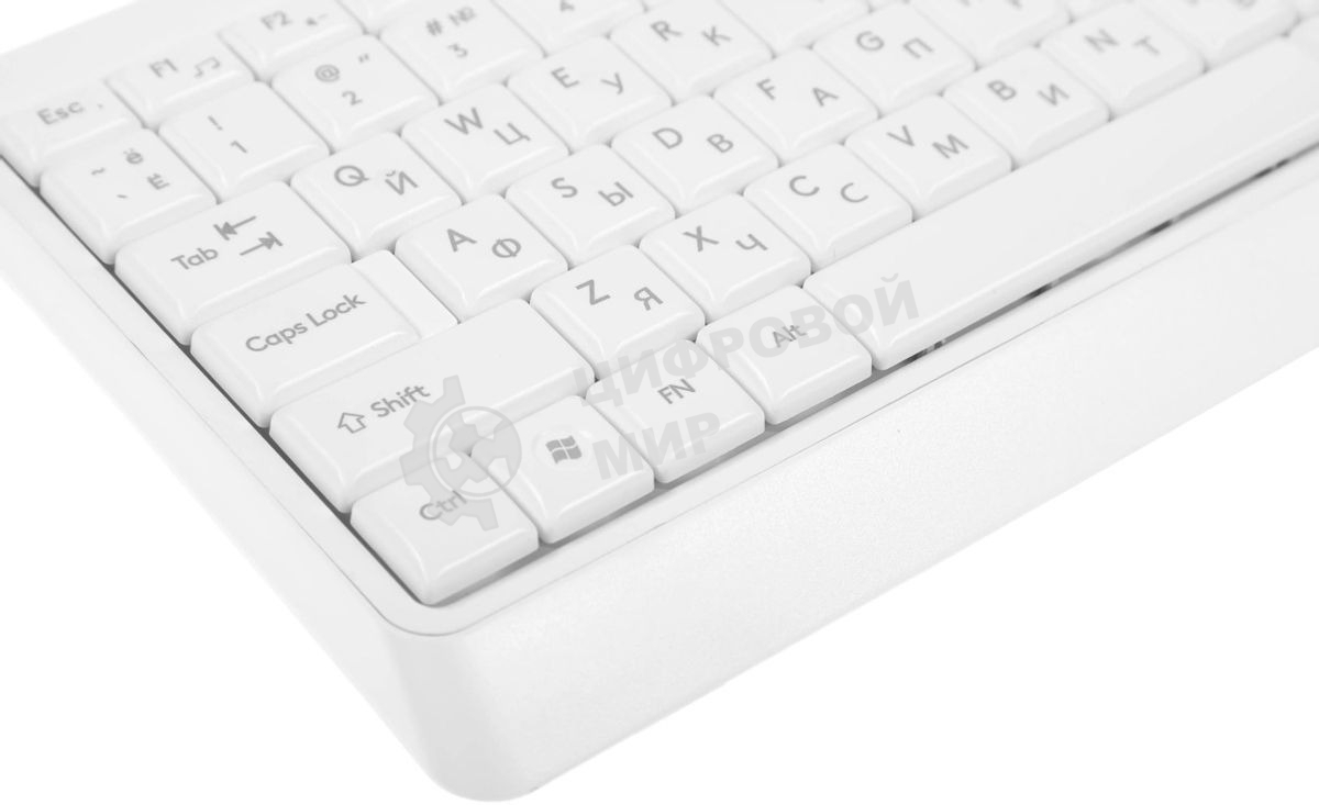 Комплект клавиатура+мышь A4Tech FStyler F1512 проводной, USB, 1200 DPI, белый