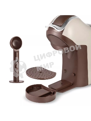 Кофеварка капсульная Kitfort КТ-7448 коричневый/бежевый, исп. кофе - капсулы/молотый, 1 л, 1400 Вт, 19 Бар.