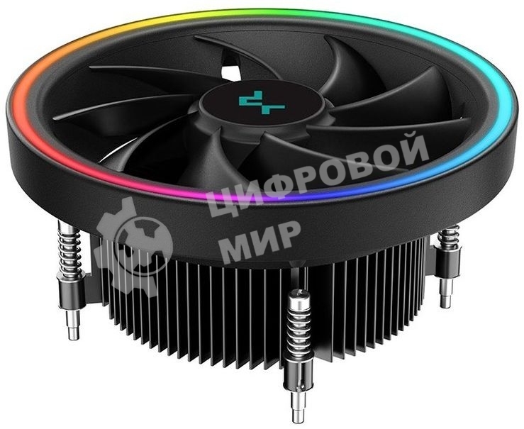 Кулер для процессора DEEPCOOL UL551 черный,(только сокет 1700), 136 мм, алюминий, 1800 об/мин, 26.8 дБ, 4 pin, 95 Вт, 71 мм