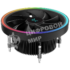 Кулер для процессора DEEPCOOL UL551 черный,(только сокет 1700), 136 мм, алюминий, 1800 об/мин, 26.8 дБ, 4 pin, 95 Вт, 71 мм