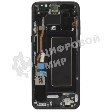Дисплея для Samsung Galaxy S22 Ultra SM-S908B в сборе с тачскрином ServicePack, черный (GH82-27488A)