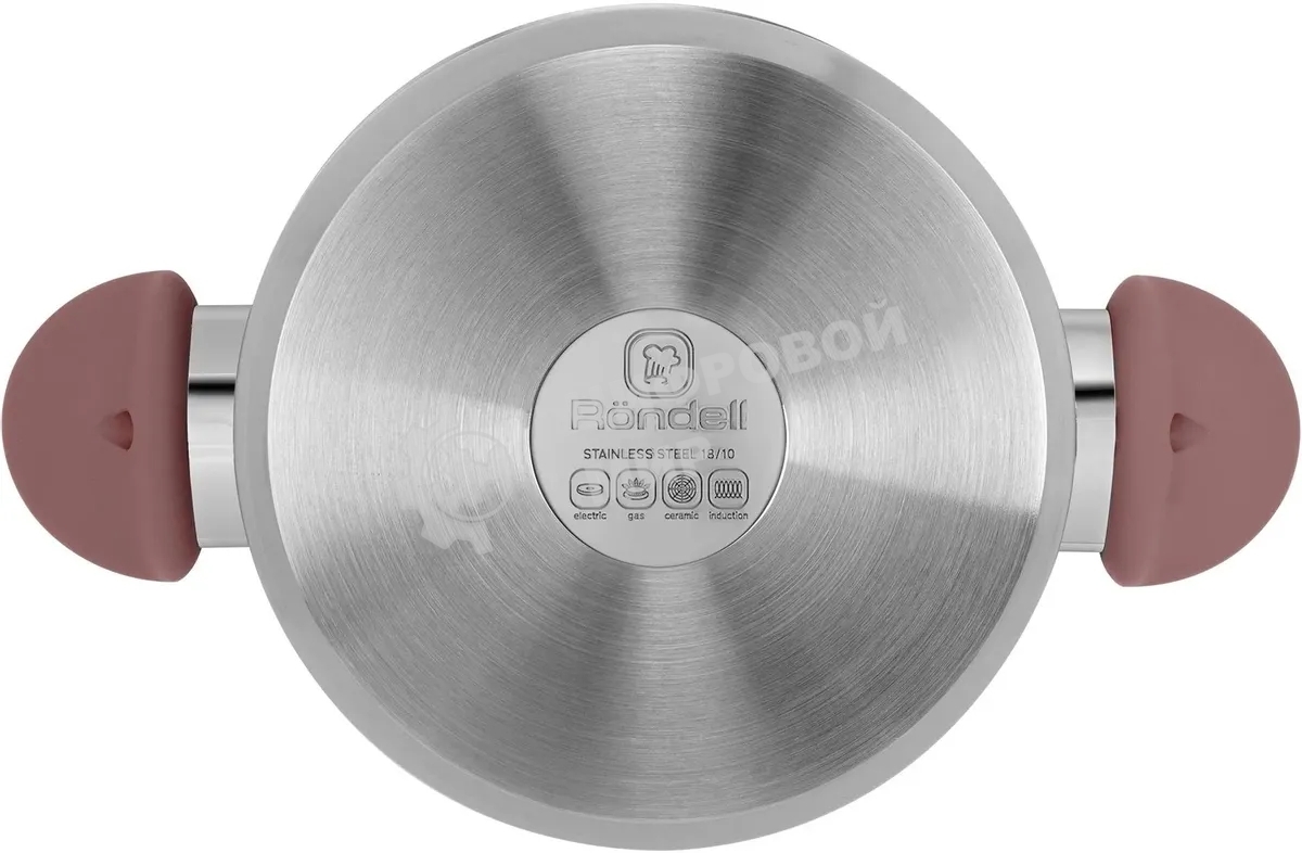 Кастрюля Rondell Bueno RDS-1588 (ST) сталь 1588 Кастрюля с/кр 24 см 4,8 л Bueno Rondell