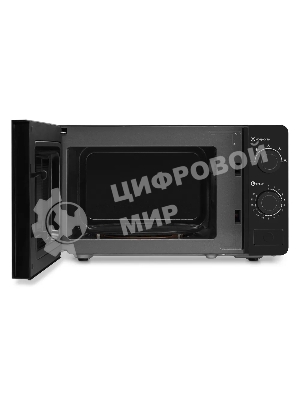 Микроволновая печь Hyundai HYM-M2010 черный, 20 л, 700 Вт, переключатели - поворотный механизм