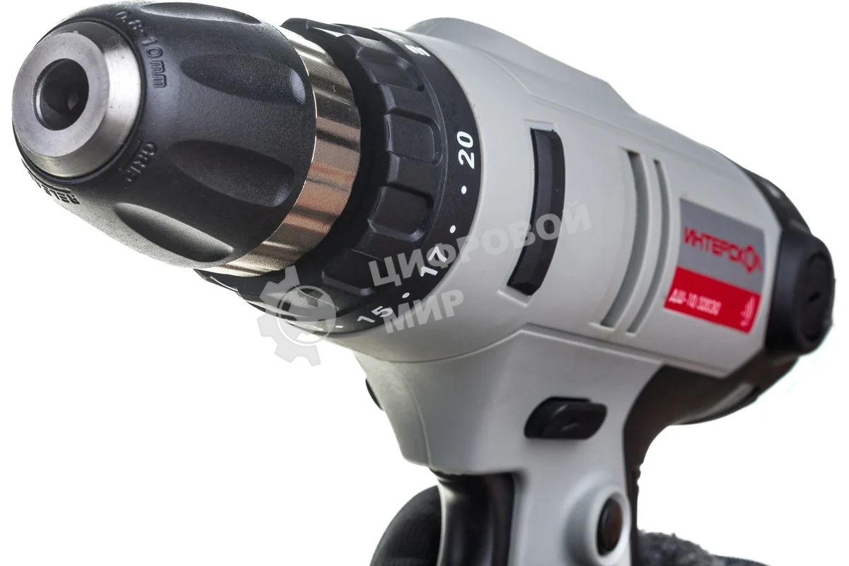 Дрель-шуруповерт сетевой ИНТЕРСКОЛ ДШ-10/320Э2, Сетевая, 320Вт