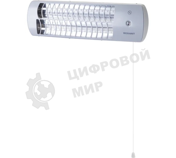Обогреватель инфракрасный панельный Rexant серый, кварцевый, 1500 Вт, 20 м2, 3 режима обогрева