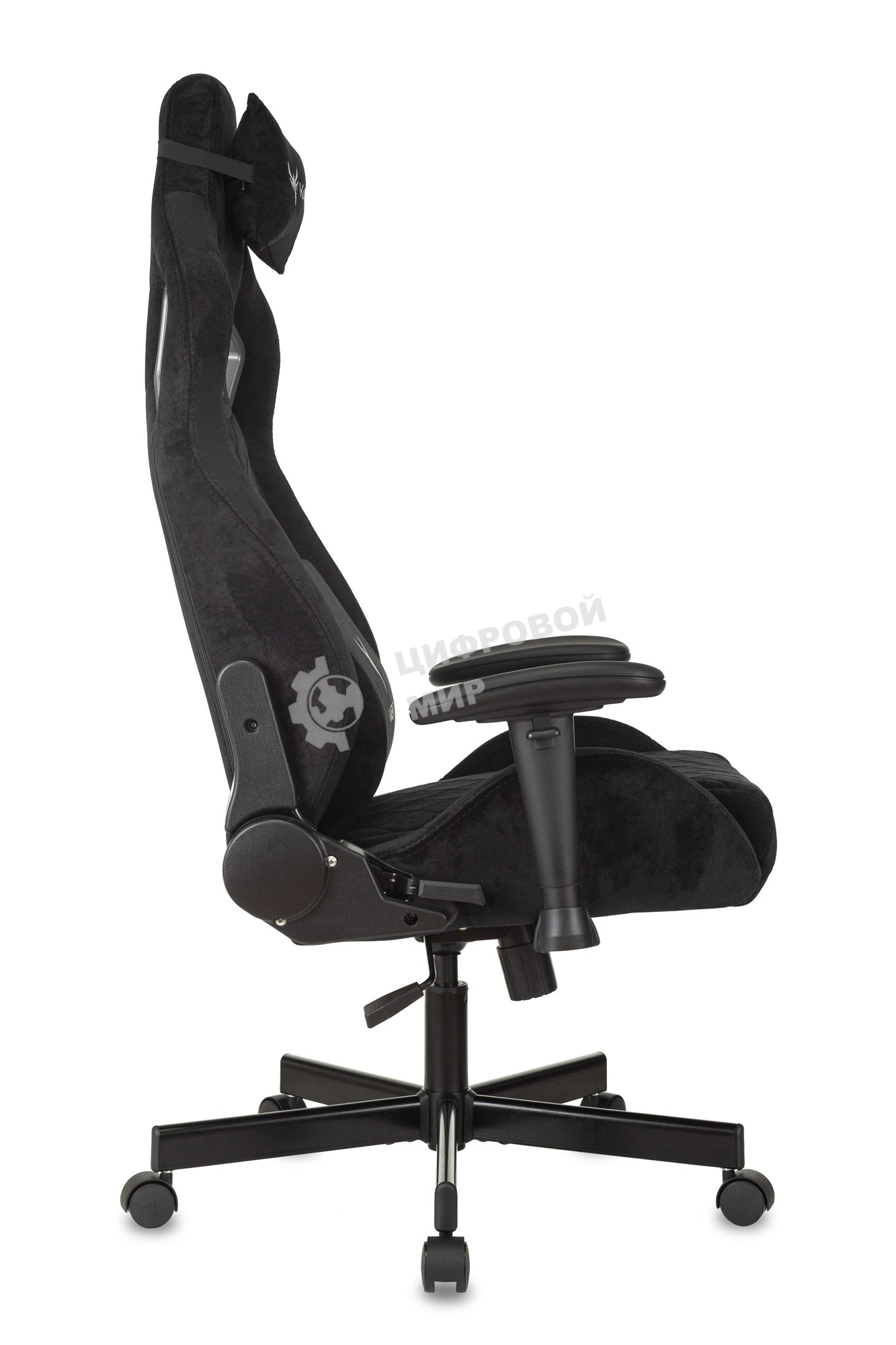 Кресло игровое Бюрократ Knight Outrider Light-20 черный с подголов. крестовина металл