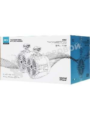 Колонки автомобильные ACV Marine MR61 100Вт 94дБ 16.5 см (6 1/2дюйм) (ком.: 2 кол.) коаксиальные двухполосные