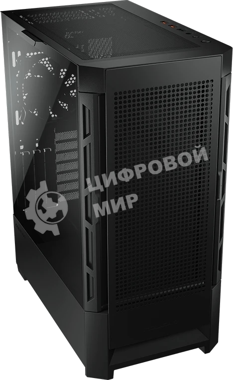 Компьютерный корпус Cougar Airface, 1x120мм Fan, без БП, черный, ATX