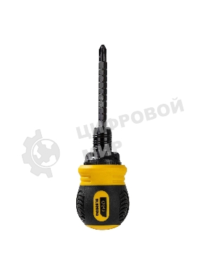 Двухсторонняя отвертка с трещеткой Deli DL626010 PH2+SL6x85мм 6/PH2x85мм. Материал биты: Cr-V. Общая длина: 95-140 мм. Диаметр хвостовика: 6,3 мм.