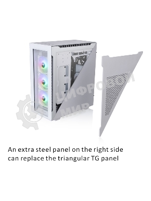 Компьютерный корпус Thermaltake Divider 500 TG Snow ARGb CA-1T4-00M6WN-01 White/Win/SPCC/Tempered Glass*4/120мм ARGb Fan*3/120мм Standard Fan*1 (527897)