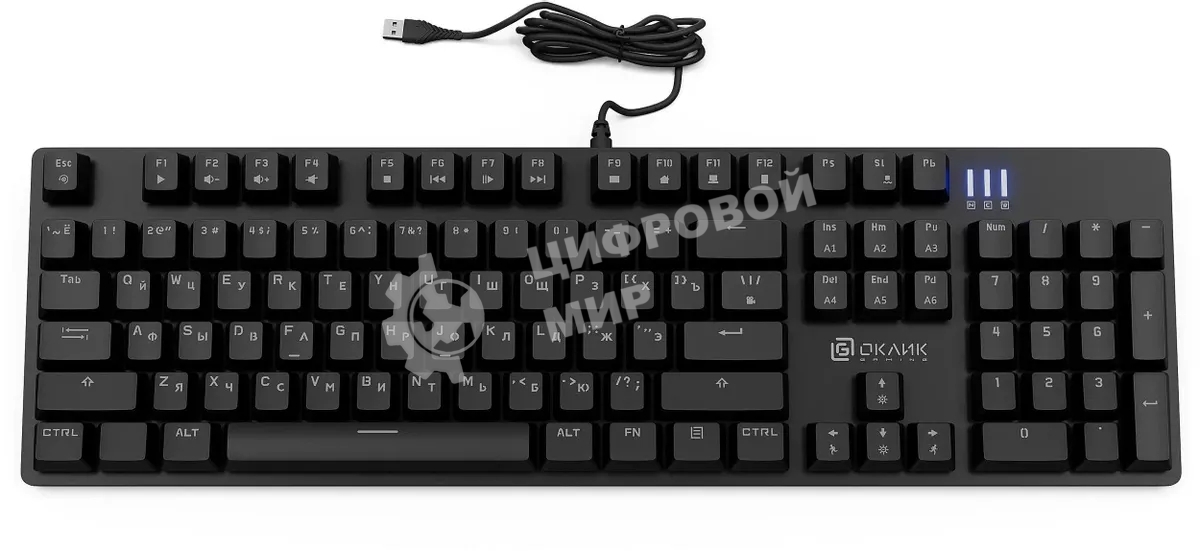 Клавиатура Oklick 990 G2 проводная, USB Type-A, чёрный