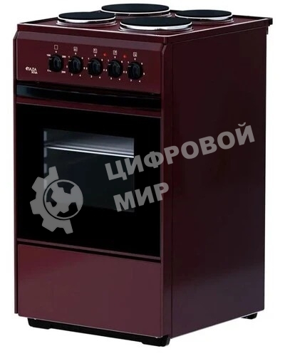 Плита электрическая Лада Nova AE 14027 B коричневый, конфорок 4, духовка 50 л, 50 см x 85 см x 54 см