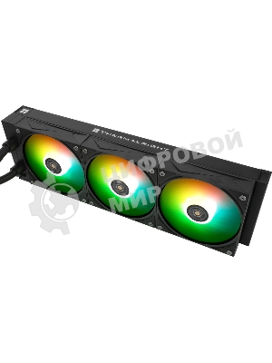 Водяное охлаждение для процессора Thermalright Grand Vision 360 (360mm, LED, Black, ARGB/Fans: 3x120mm, 80.45CFM, 29.4dBA, 2150RPM/Pump height 72.5mm, 6400RPM, Rad thickness 27mm/S: 1700, 1200, 1851, 115X, 2011, 2066, AM5, AM4)