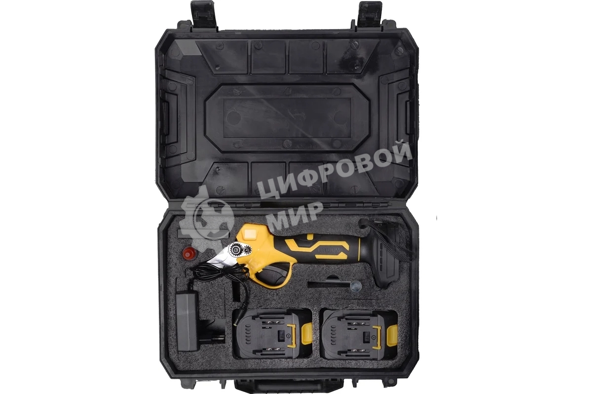 Аккумуляторный секатор Huter CP-20Li-2K EA+ (в комплекте с 2-мя АКБ и ЗУ)