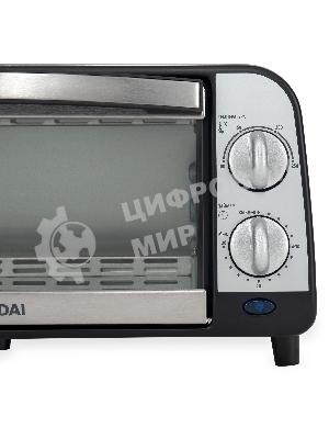 Мини-печь Hyundai MIO-HY071 9 л, 800 Вт, серебристый