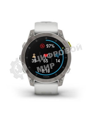 Умные часы Garmin Epix (Gen 2) Sapphire титановый белый 47мм