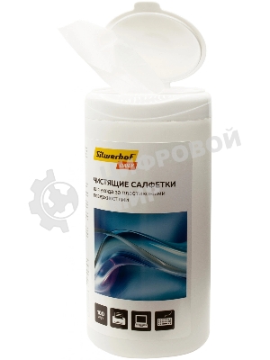 Салфетки Silwerhof DAILY для компьютеров и оргтехники туба 100 шт влажных